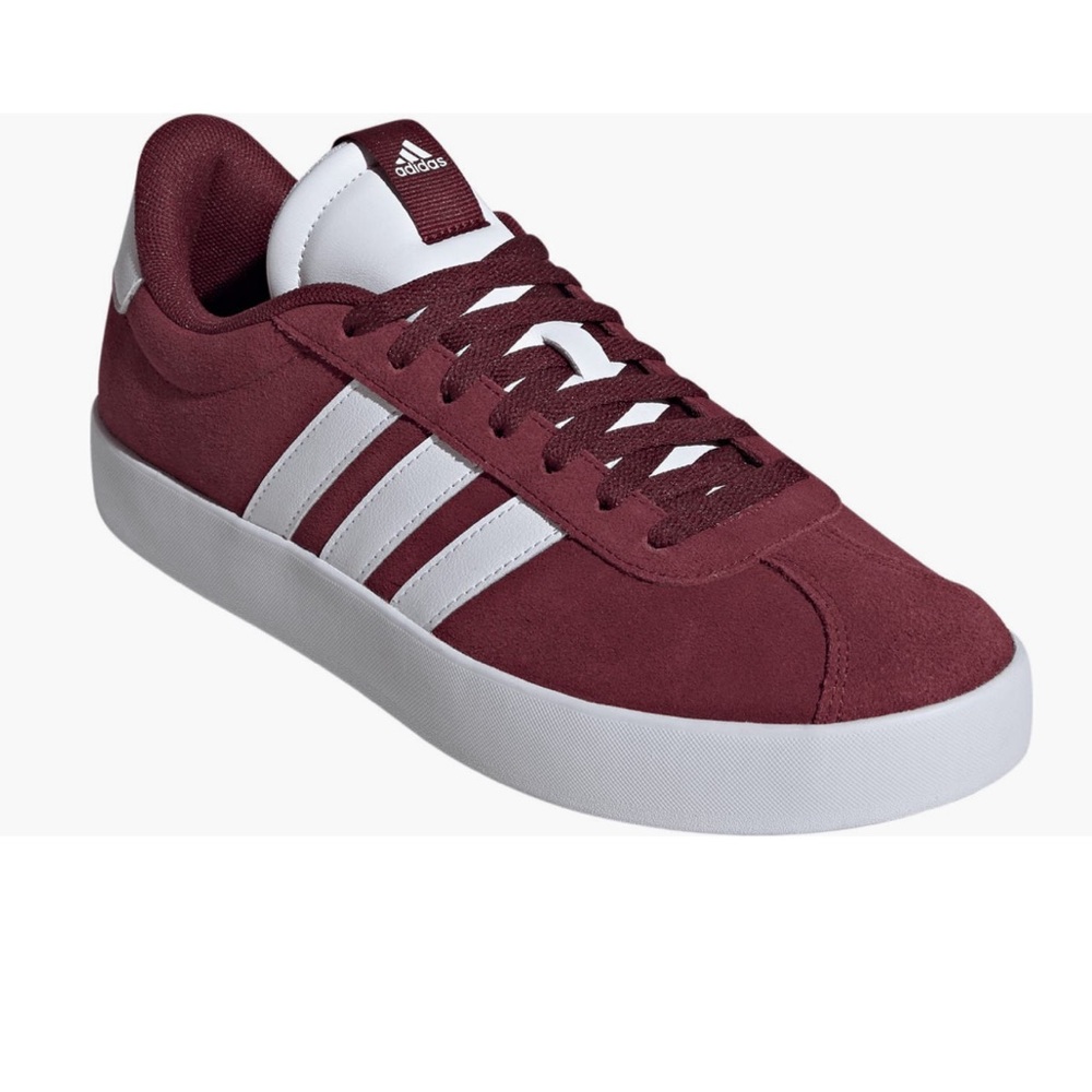 Adidas VL Court 3.0 Men’s Maroon and White  Sneakers